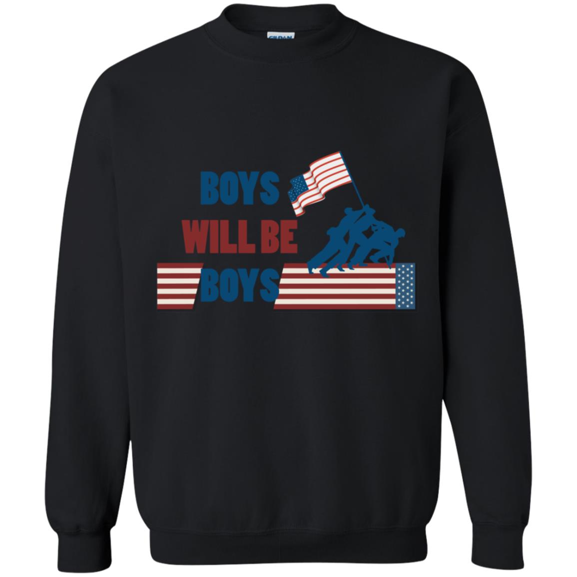 Boys Will Be Boys Military Shirt Black