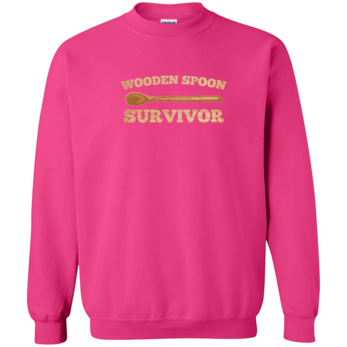 Sarcastic T-shirt Wooden Spoon Survivor T-shirt Heliconia