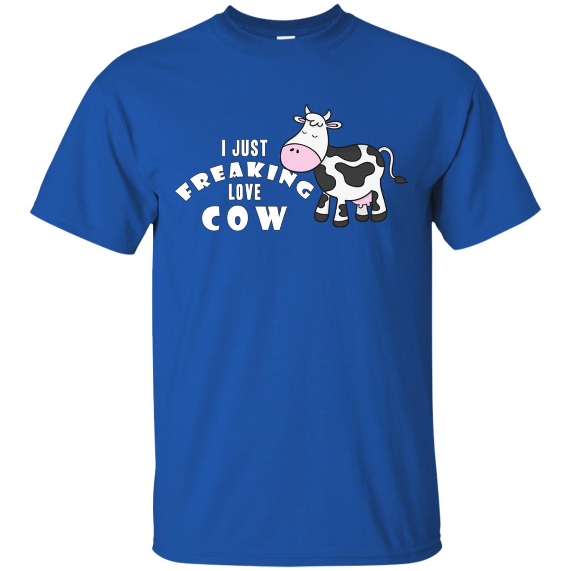 I Just Freaking Love Cow Shirt Royal