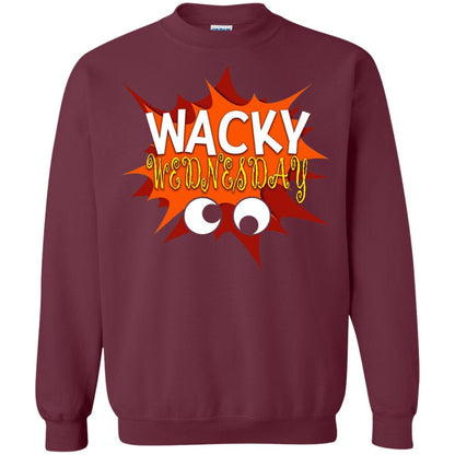 Wacky Wednesday Googly Eyes Silly T-shirt Maroon
