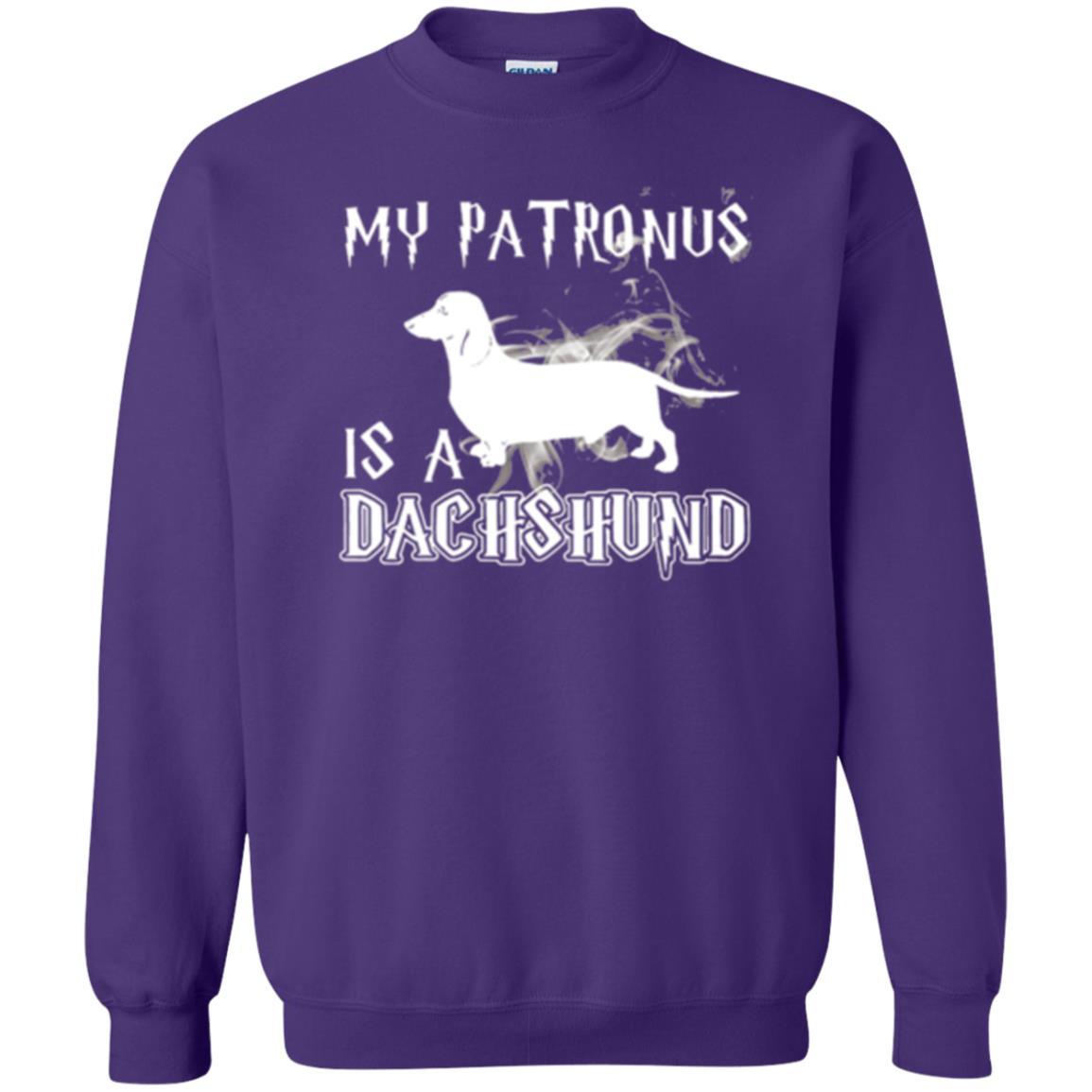 Dachshund Lover T-shirt My Patronus Is A Dachshund Purple