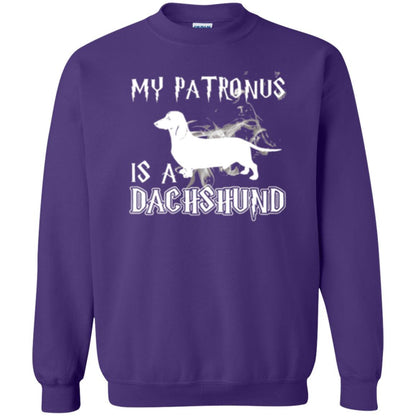 Dachshund Lover T-shirt My Patronus Is A Dachshund Purple