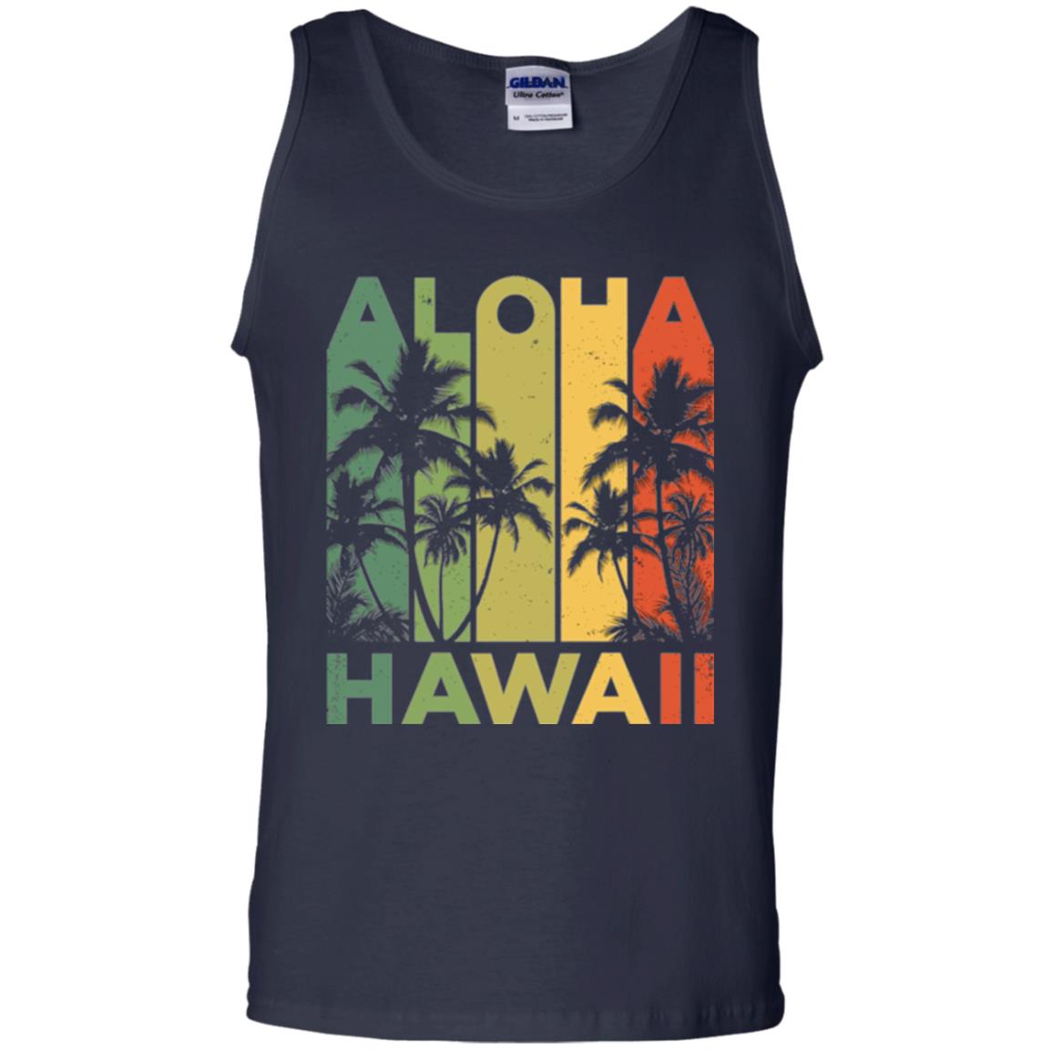 Vintage Hawaiian Islands T-shirt Navy