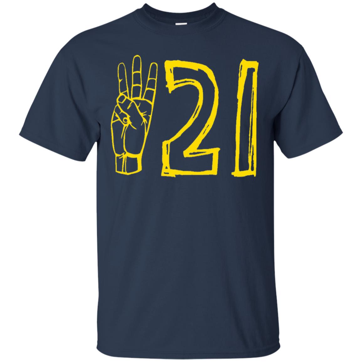 World Down Syndrome Day March 21 T-shirt Navy