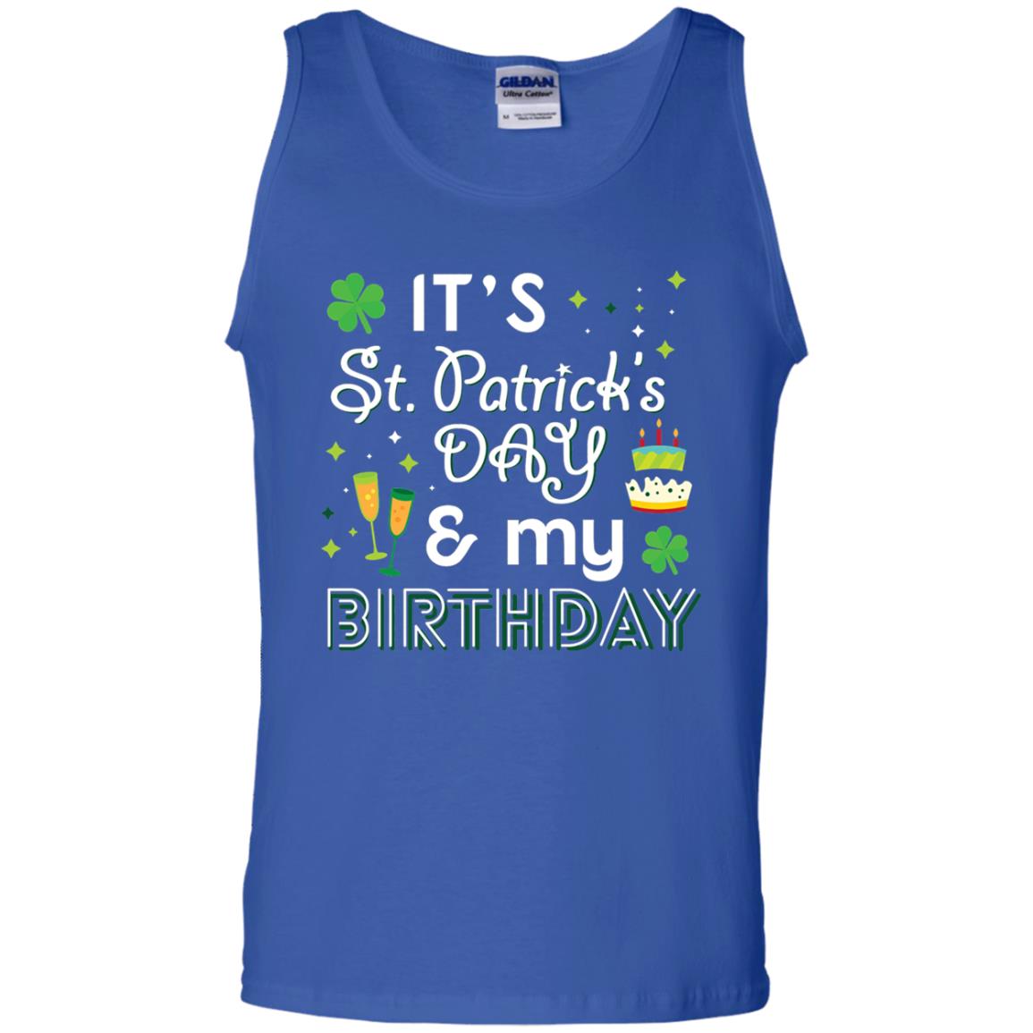 Funny My Birthday St Patricks Day Drinking T-shirt Royal