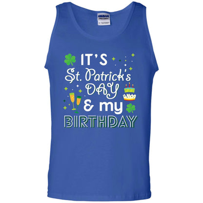 Funny My Birthday St Patricks Day Drinking T-shirt Royal
