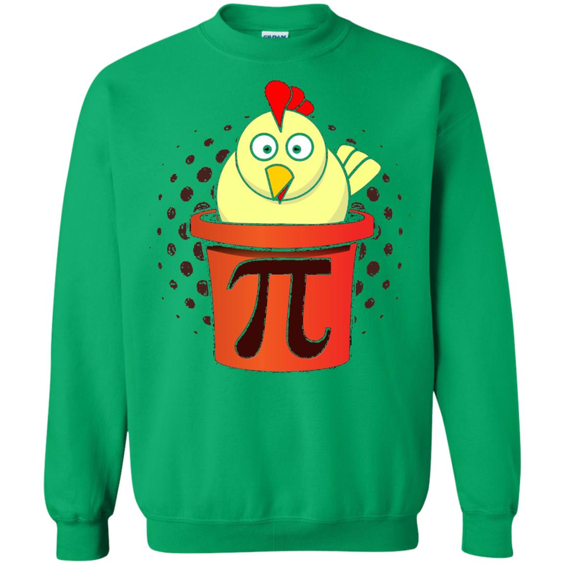 Chicken Pot Pi Funny Math T-shirt Irish Green