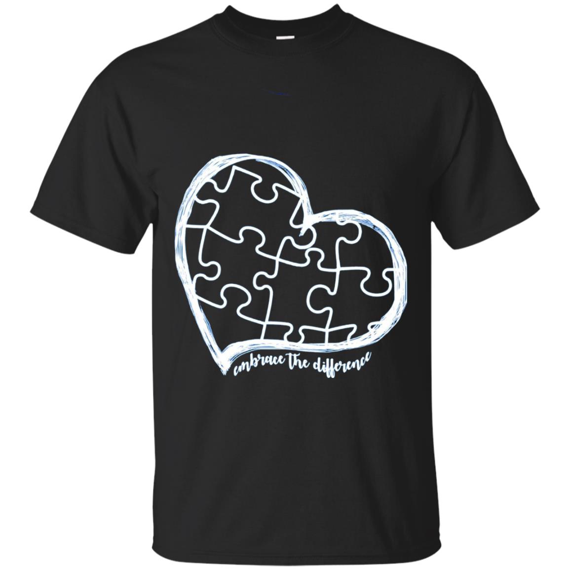 Autism Awareness Shirt Embrace Differences Black