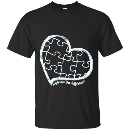 Autism Awareness Shirt Embrace Differences Black