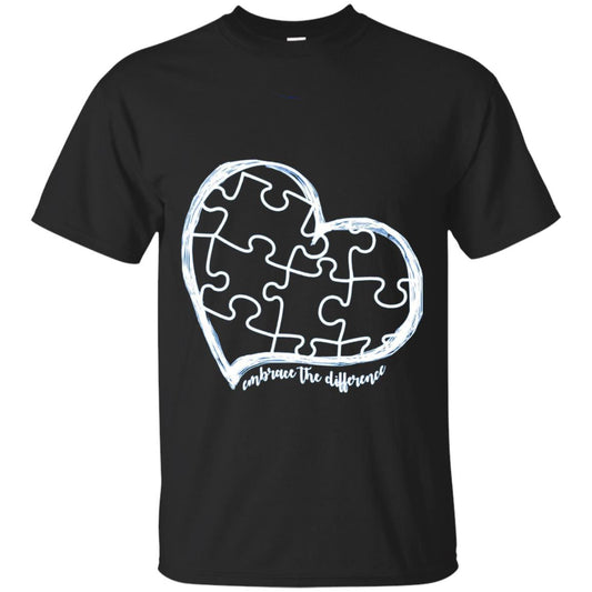 Autism Awareness Shirt Embrace Differences Black