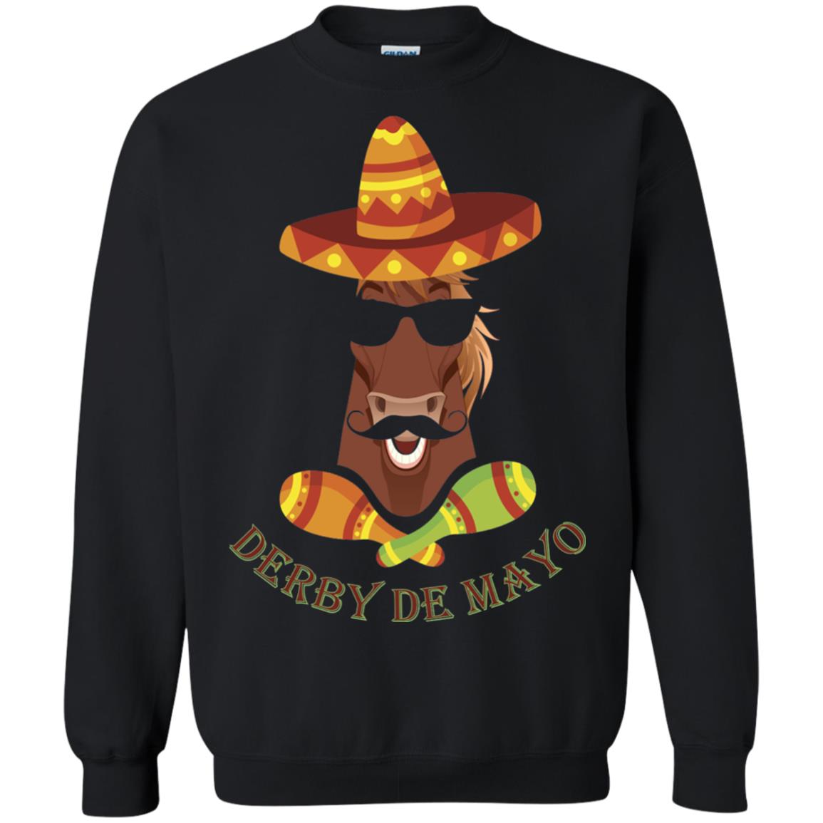 Derby De Mayo Kentucky Horse Race Sombrero Mexican T-shirt Black