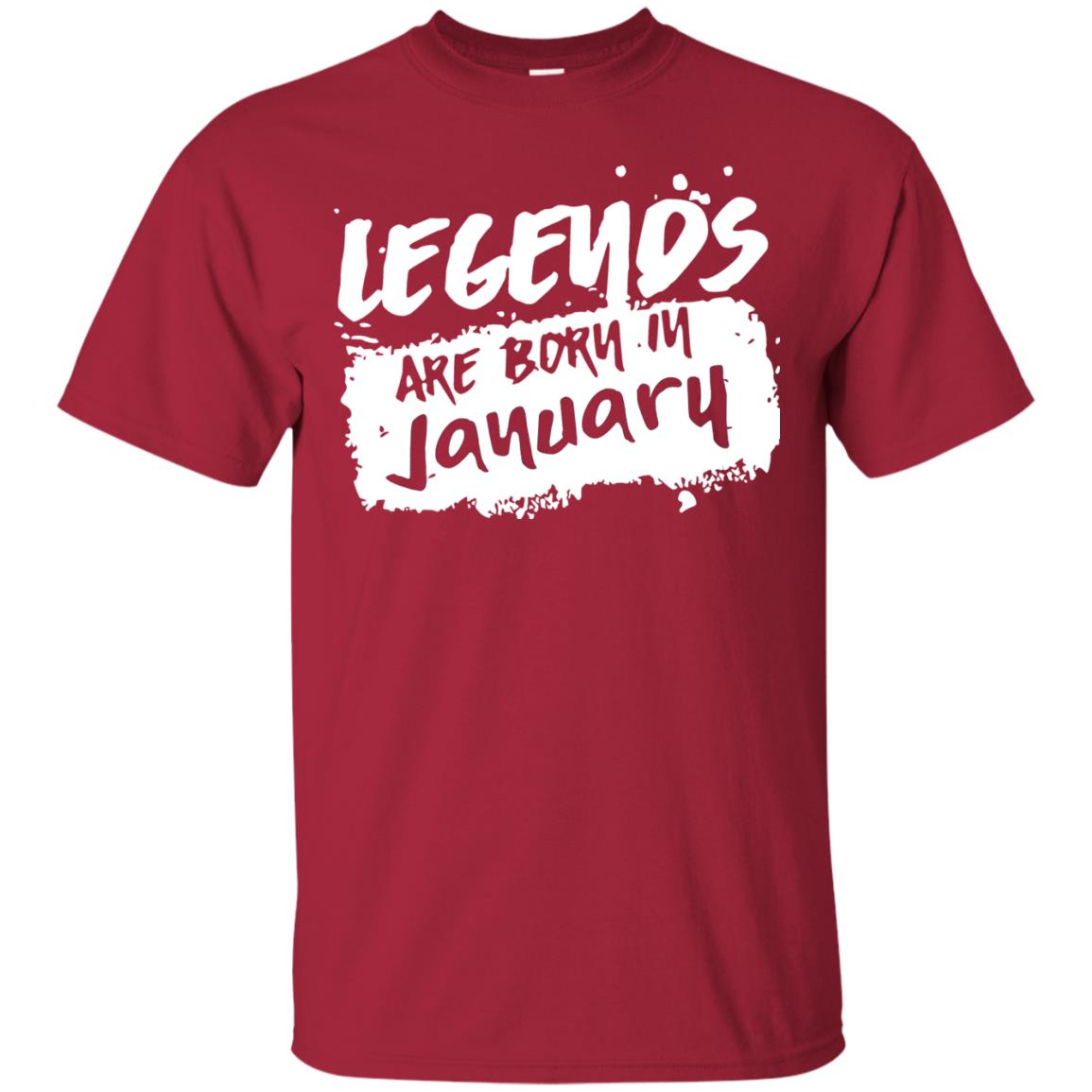 Junuary Birthday Shirt Legends Are Born In January Cardinal