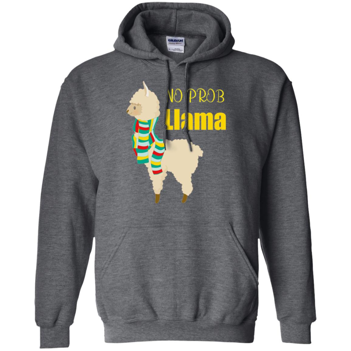 No Prob Llama T-shirt Dark Heather