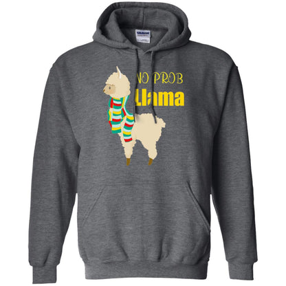 No Prob Llama T-shirt Dark Heather