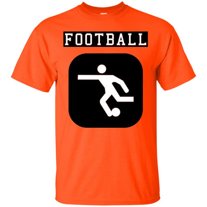 Football Soccer Shirt Retro Street Orange