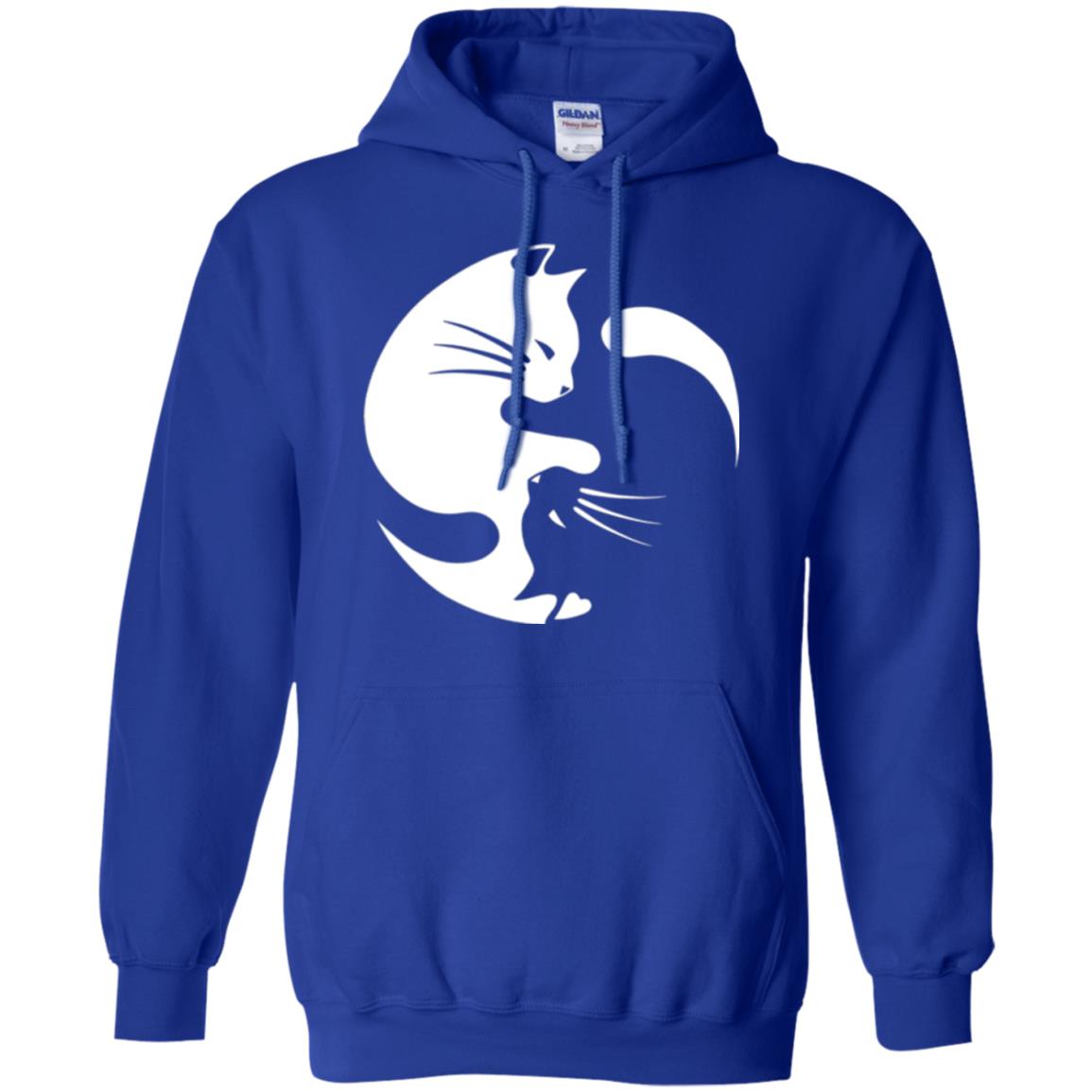 Ying Yang Cat T-shirt Royal