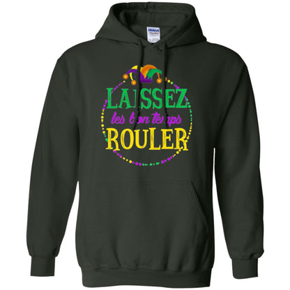 Mardi Gras T-shirt Laissez Les Bon Temps Rouler Forest Green