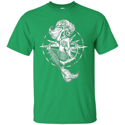 Mermaid Lover T-shirt Skull Mermaid Irish Green