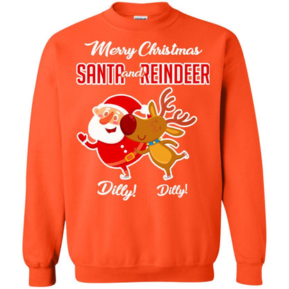 Christmas T-shirt Merry Christmas Dilly Dilly Orange