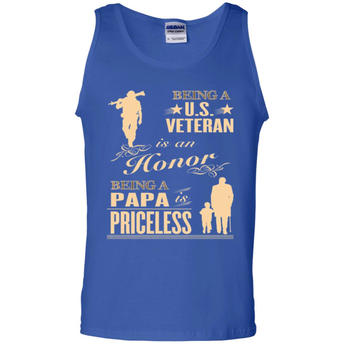 Papa T-shirt Being A U.s Veteran Royal