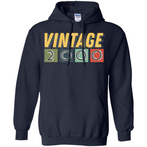 Vintage 2000 18th Birthday Gift Shirt For Mens Or WomensG185 Gildan Pullover Hoodie 8 oz.