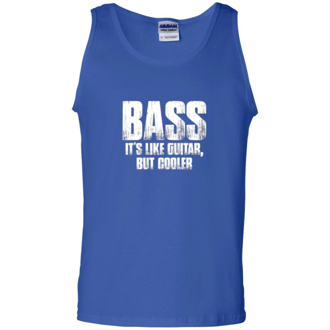 Funny Music T-shirt Bass It_s Like Guitar But Cooler Royal