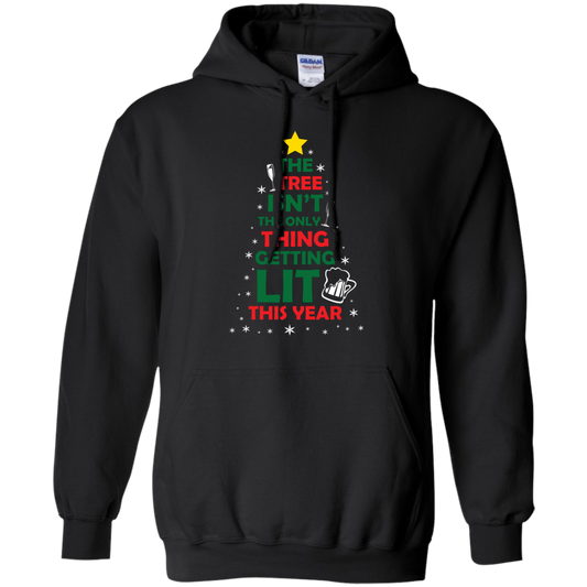 Christmas T-shirt The Tree Isn't The Only Thing Getting Lit This Year Black