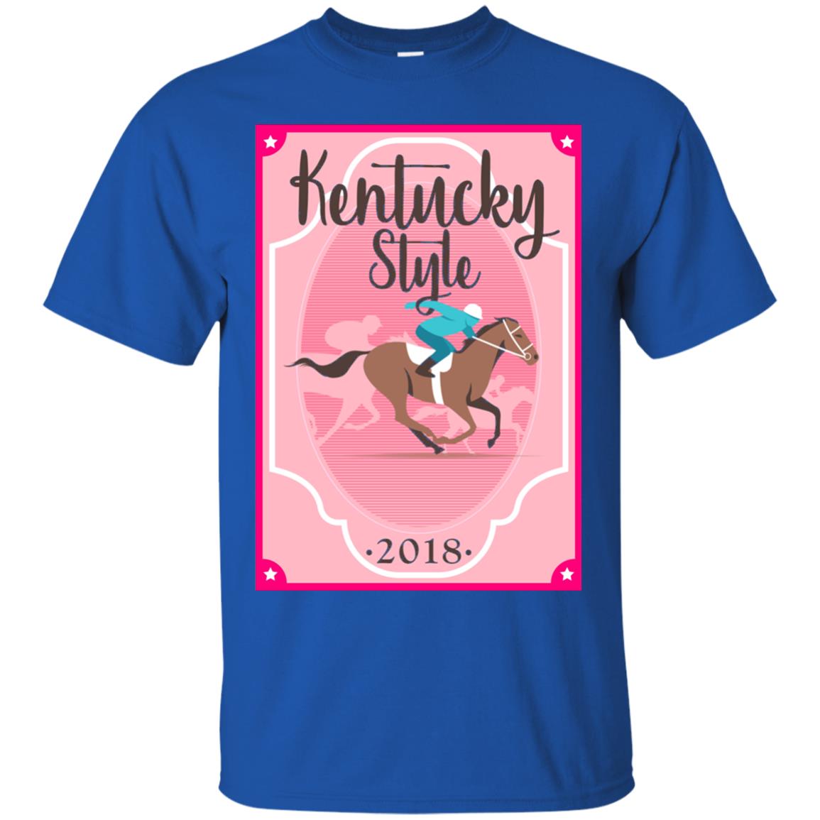 Kentucky Style 2018 Shirt Horse Racing Southern Cute Pink Royal