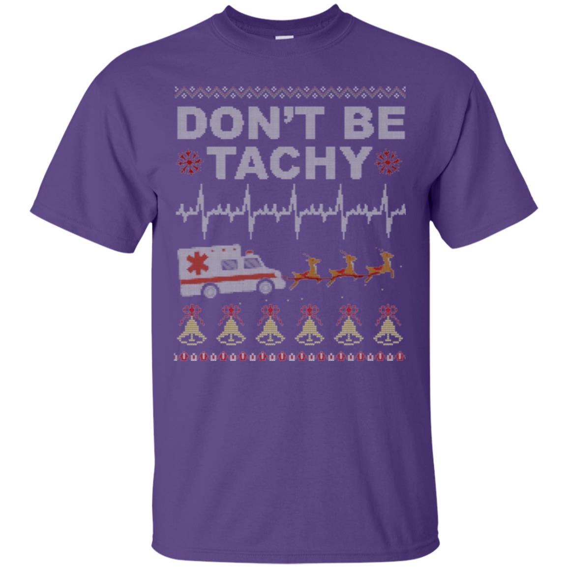 Nurse T-shirt Don_t Be Tachy Purple