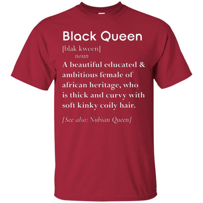 Nubian Queen T-shirt Black Queen Definition Cardinal