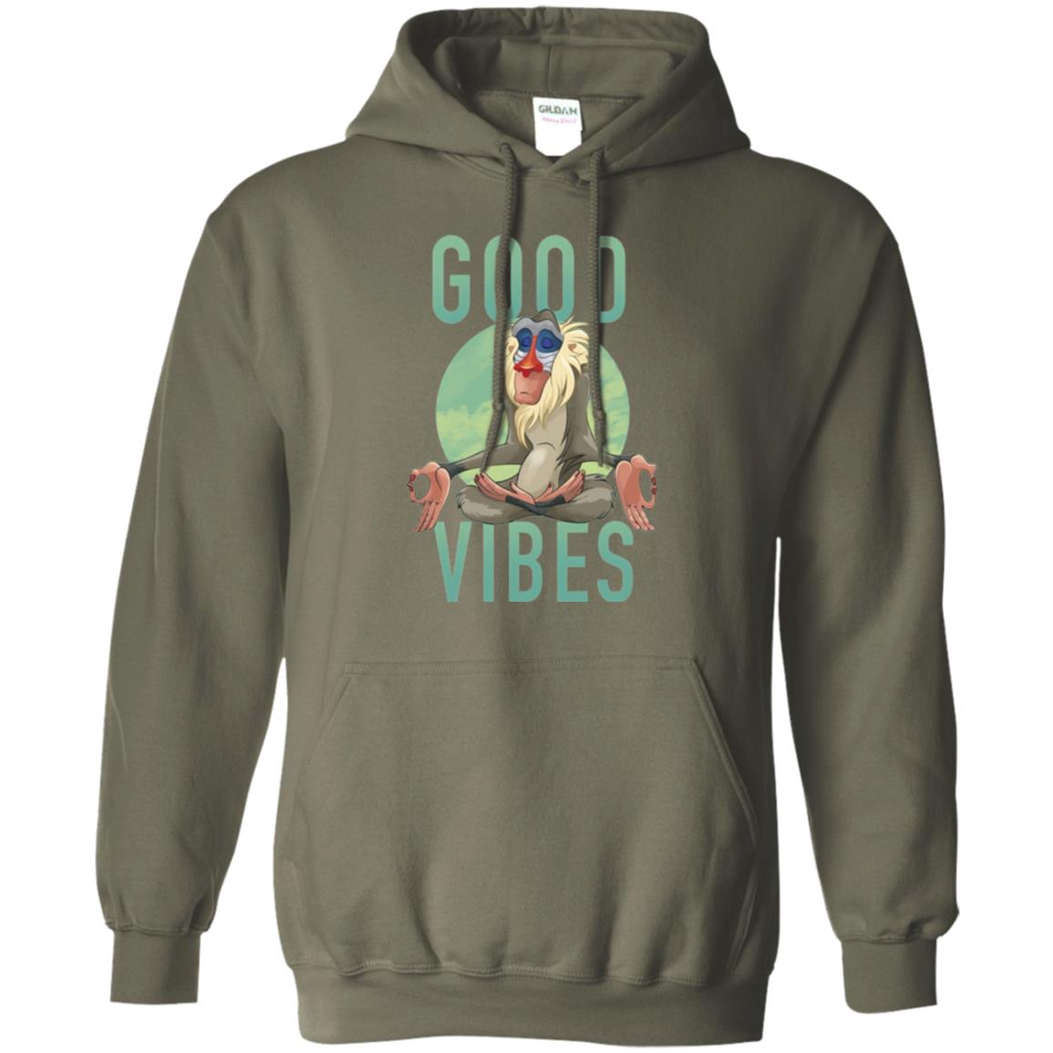 Rafiki Meditate Good Vibes T-shirt Military Green