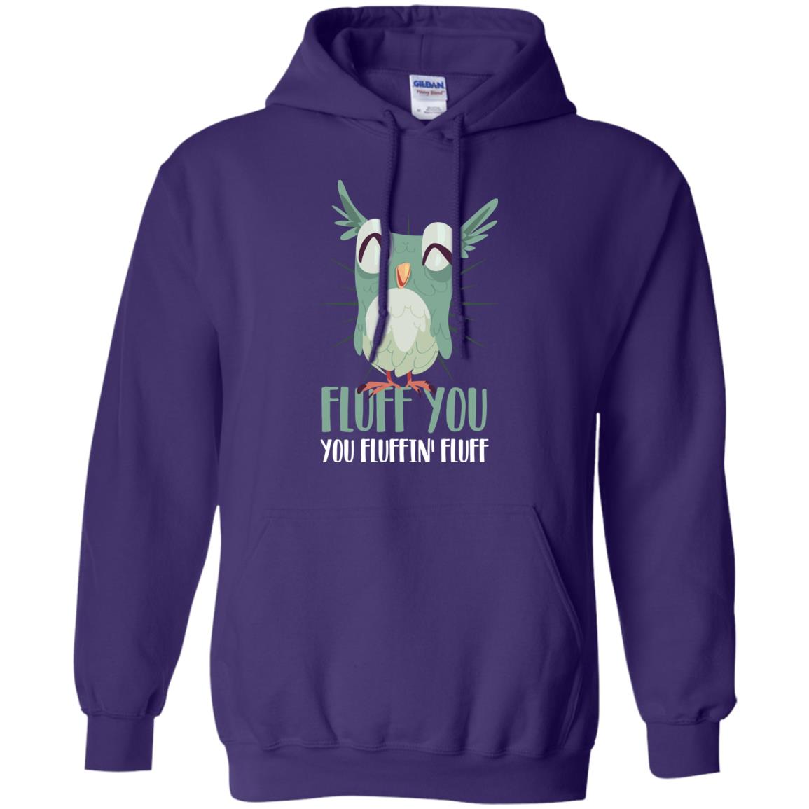 Fluff You You Fluffin_ Fluff Best Shirt For Owl Lovers Purple