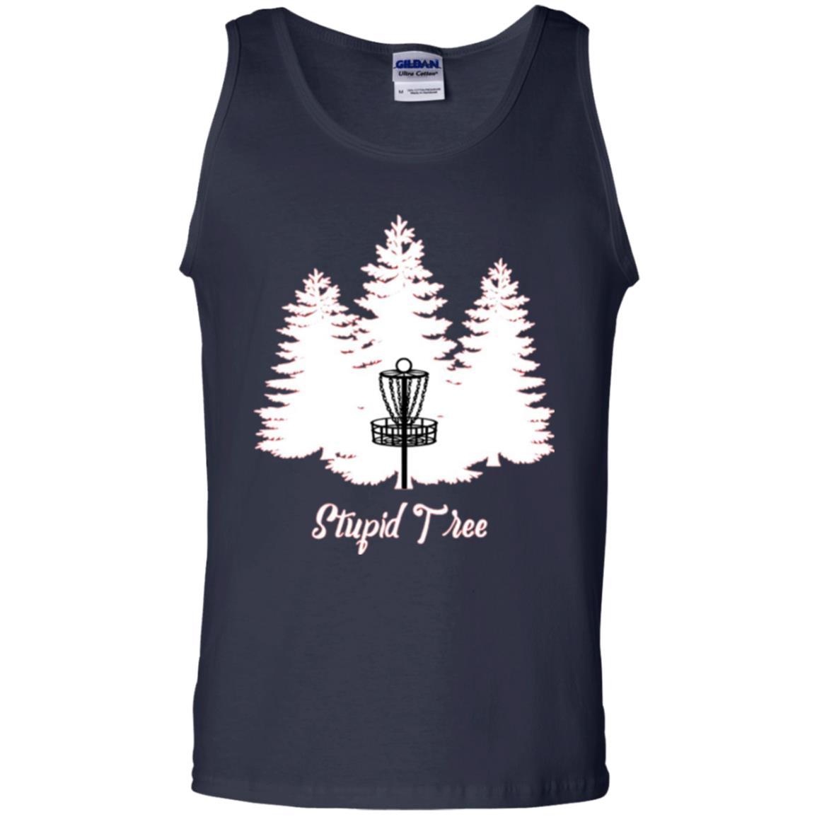 Disc Golf T-shirt Stupid Tree Navy