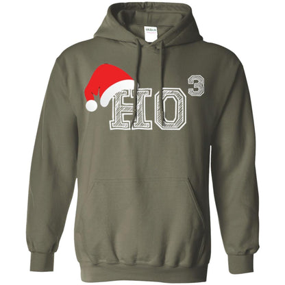 Christmas T Shirt Ho Ho Ho X 3 Third Power Military Green