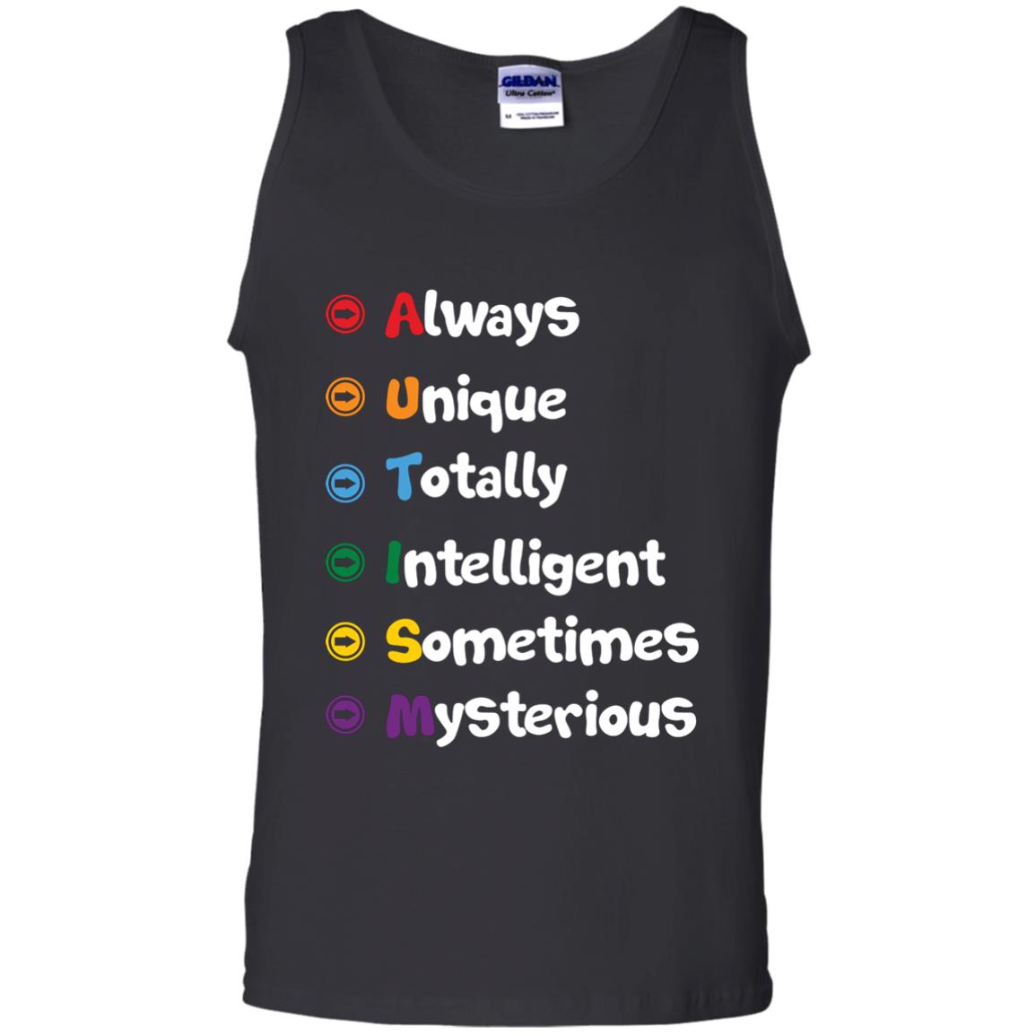 Always Unique Totally Intelligent Autism Awareness T-shirt Black