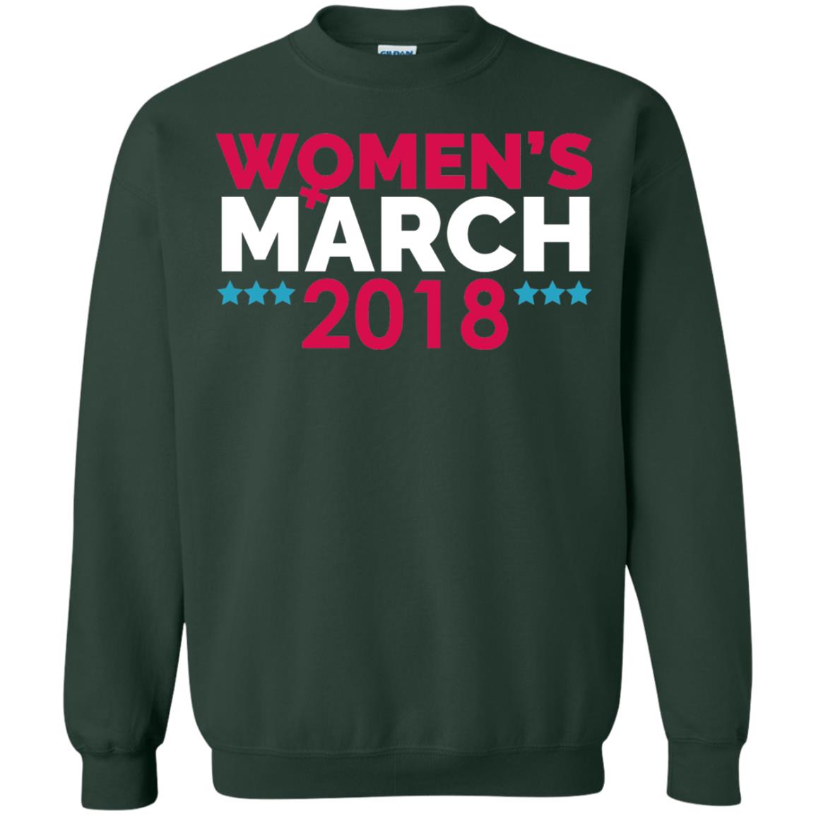 Women_s Right T-shirt Women_s March January 20 2018 Forest Green