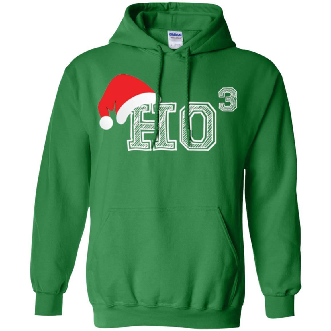 Christmas T Shirt Ho Ho Ho X 3 Third Power Irish Green