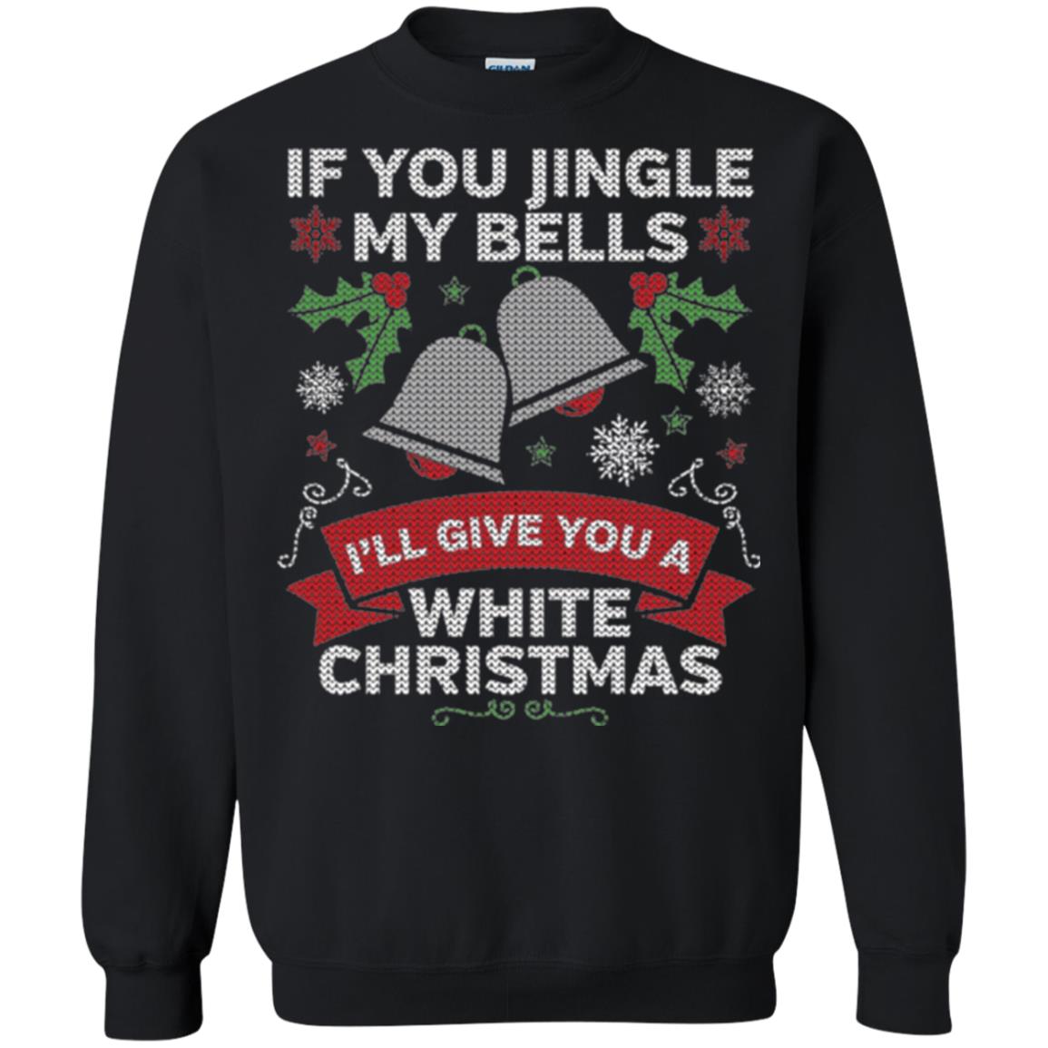 Christmas T-shirt If You Jingle My Bells Black