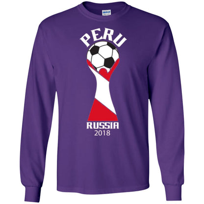 Football Lovers T-shirt Peru Russia 2108 Purple