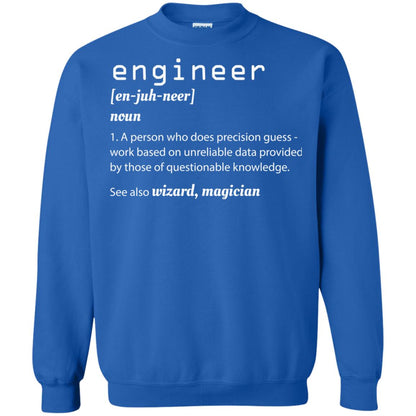 A Person Who Does Precision Guess Work Based On Engineer T-shirt Royal