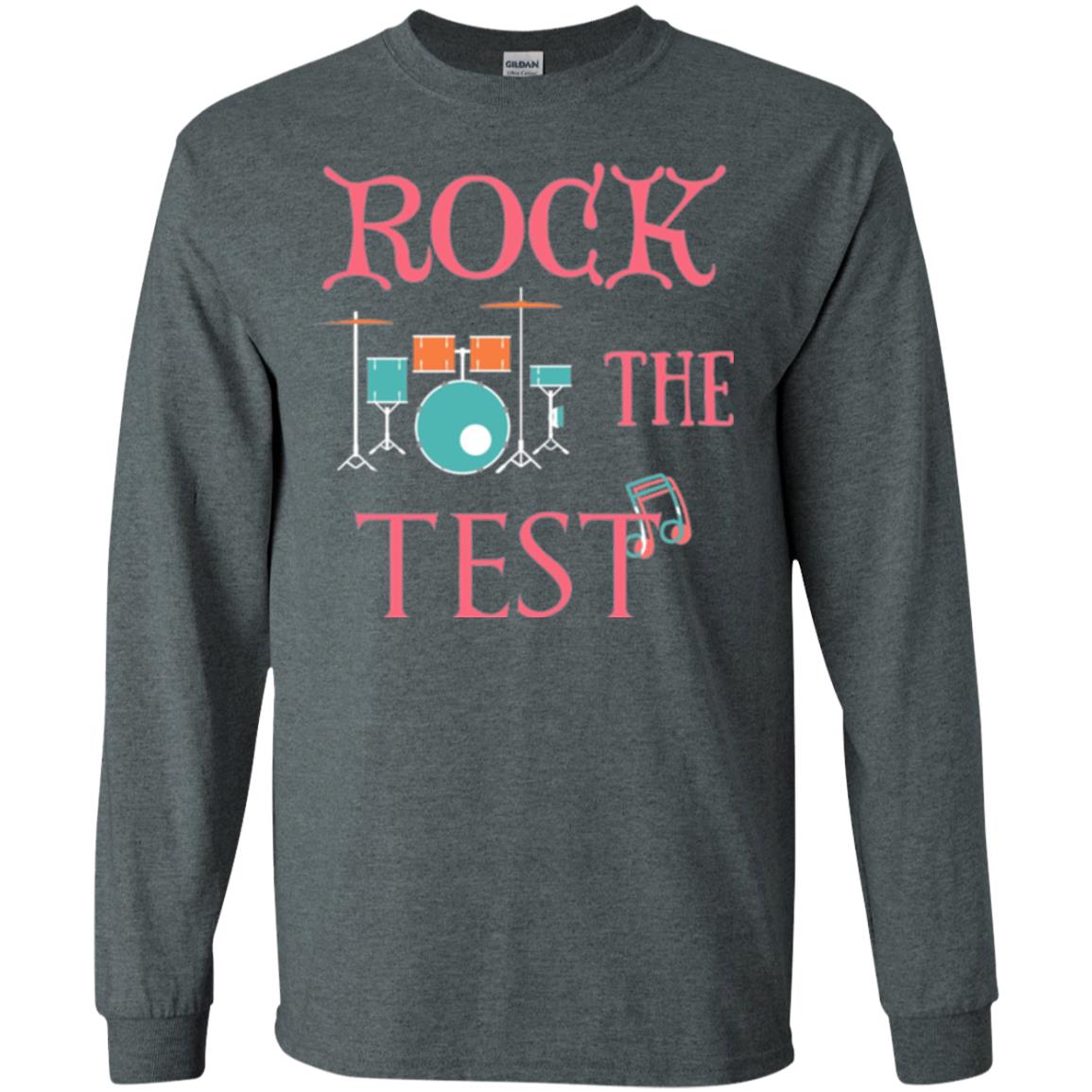 Rock The Test Professor Teacher T-shirt Dark Heather