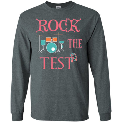 Rock The Test Professor Teacher T-shirt Dark Heather