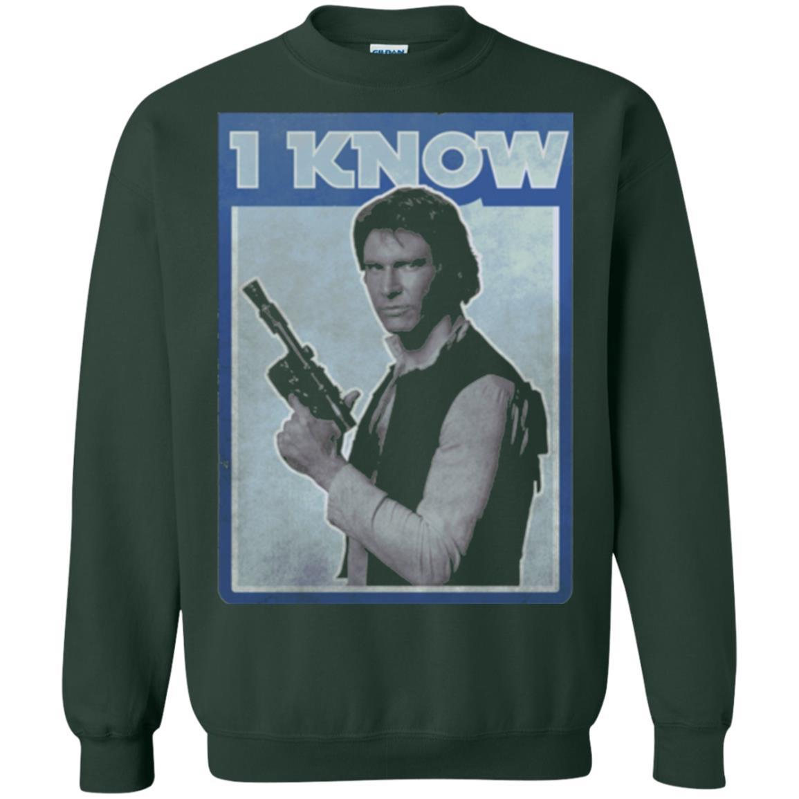 Film T-shirt Han Solo Iconic Unscripted I Know Graphic Forest Green