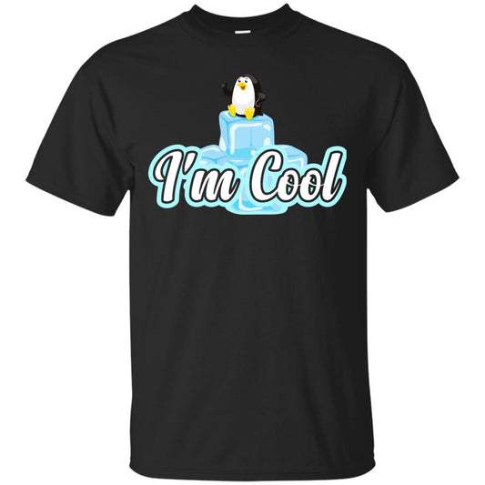 Penguin I_m Cool Gift Shirt For Penguin Lover Black