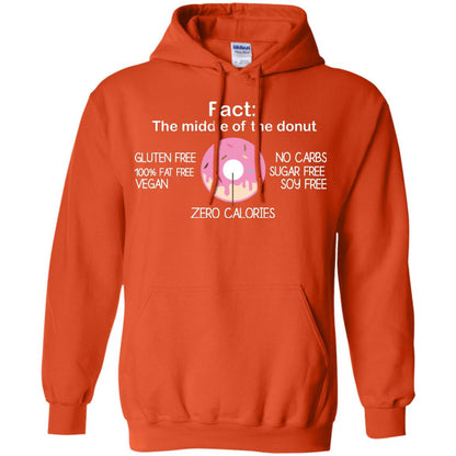 Fact The Middle Of The Donut Zero Calories Shirt Orange