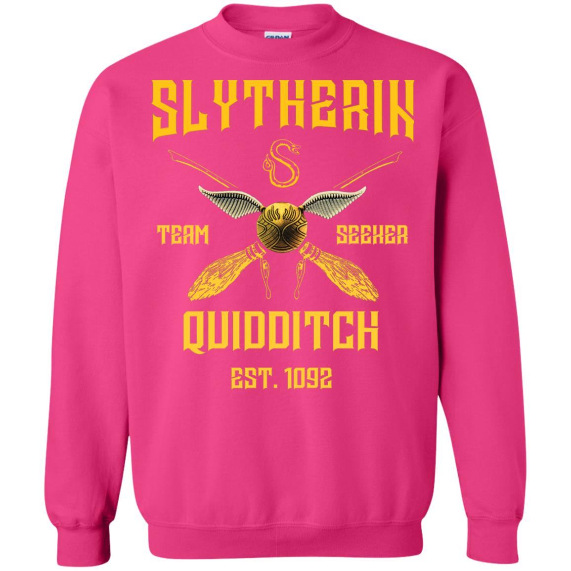 Slytherin Quiddith Team Seeker Est 1092 Harry Potter Shirt Heliconia