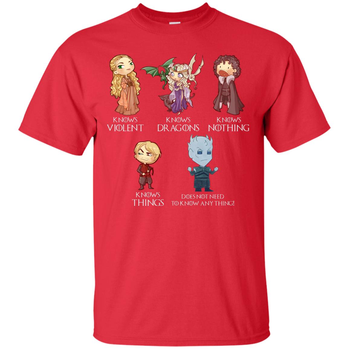 Know Something Game Of Thrones Fan T-shirt Red