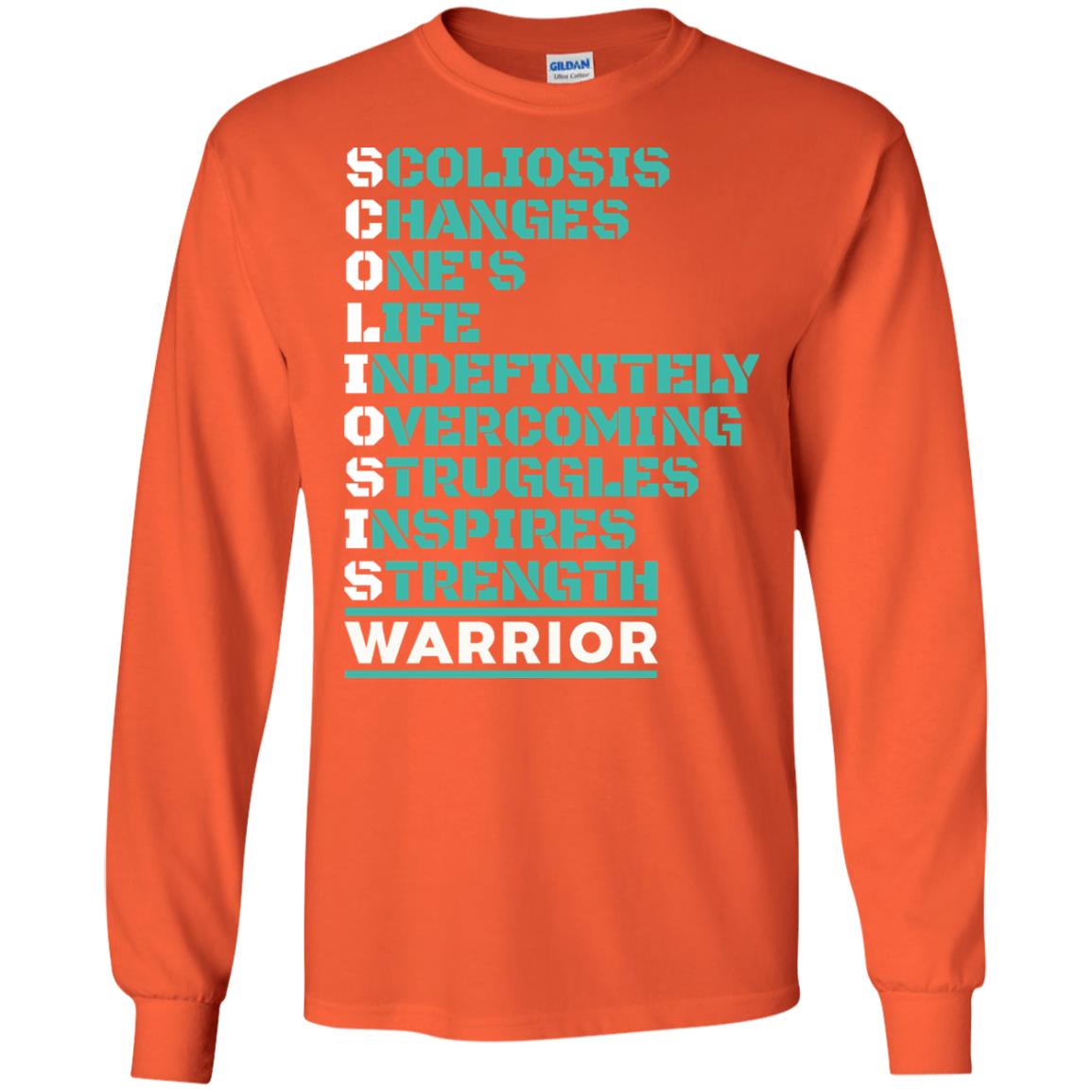 Changes One_s Life Indefinitely Overcoming Struggles Inspires Strength Coliosis Warrior Orange