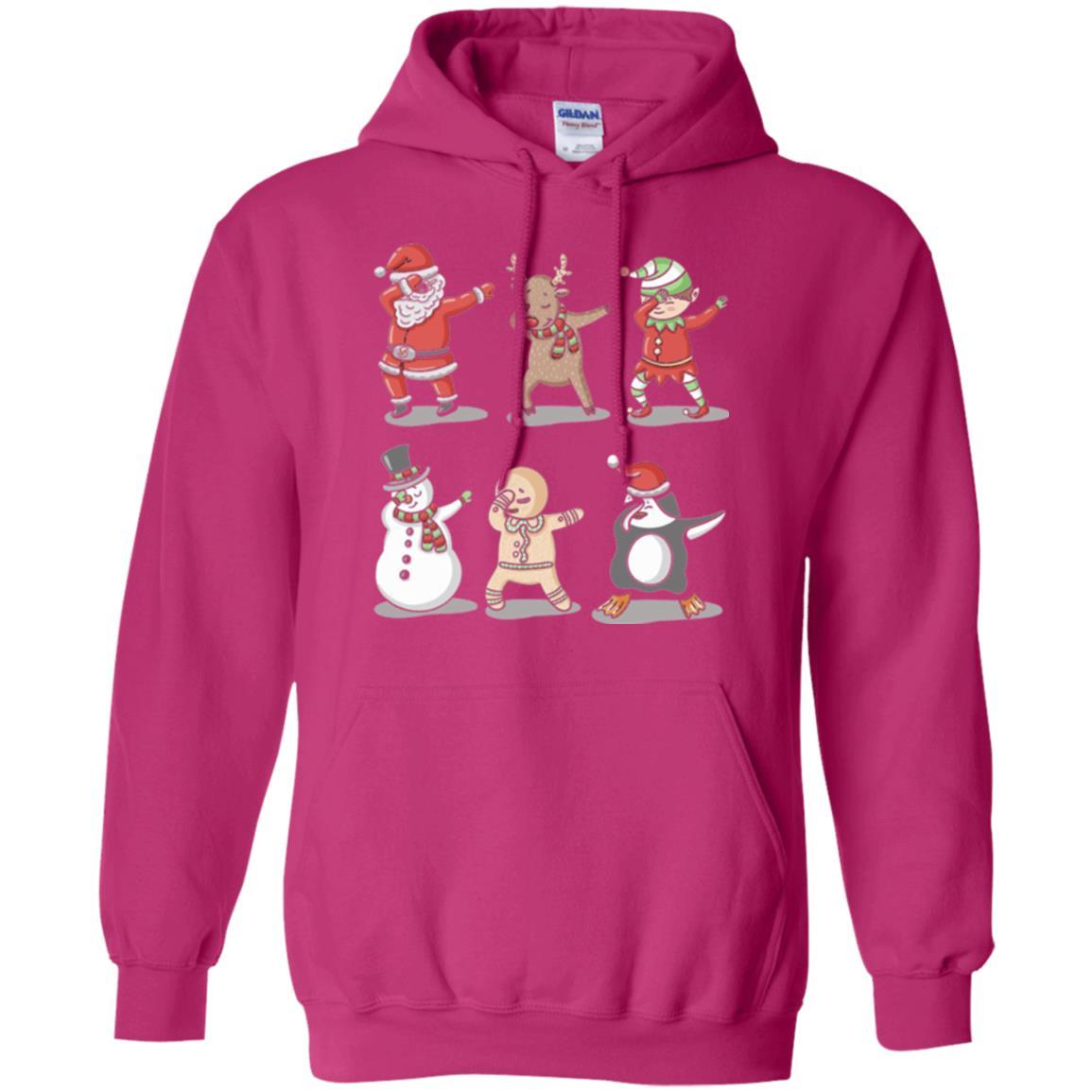 Christmas T-shirt Dabbing Santa Ugly Sweater Heliconia