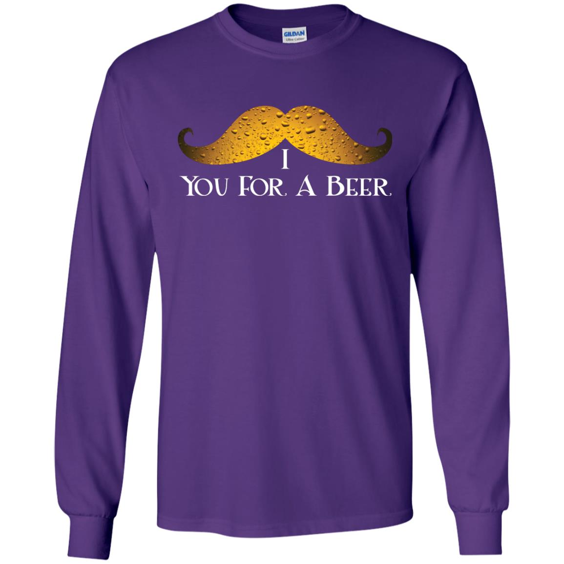 I Mustache You For A Beer Saint Patrick_s Day Purple